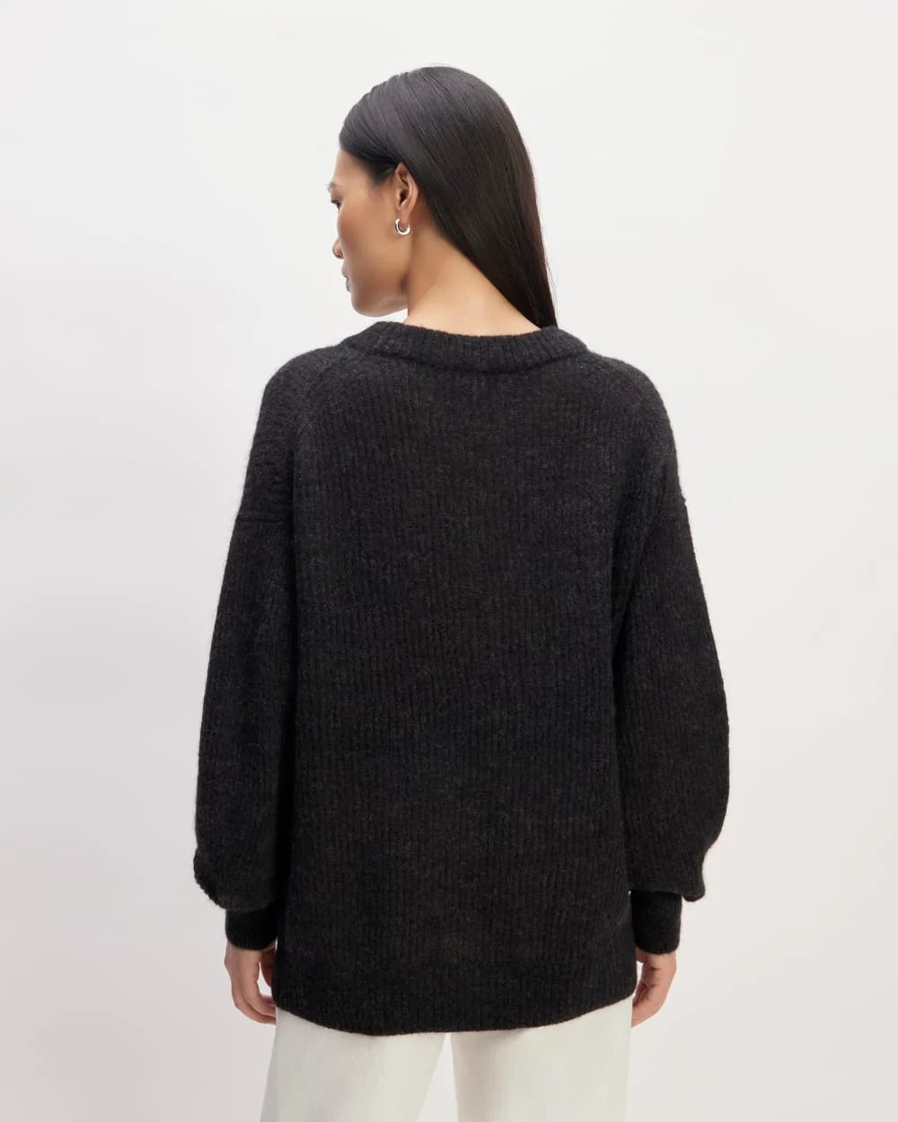 The Cocoon Crew in Alpaca | Heathered Black - Image 6