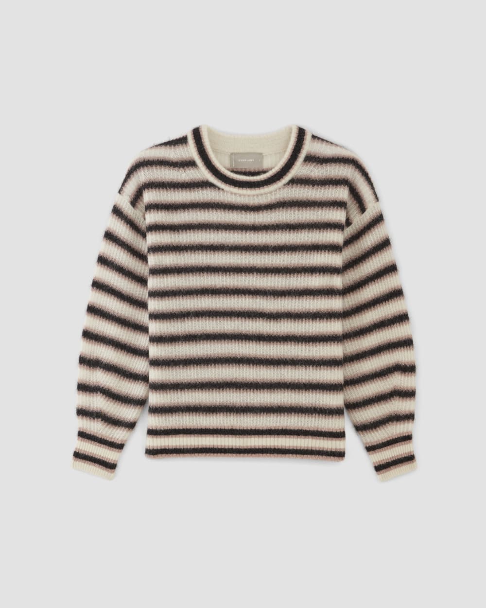 The Cocoon Crew in Alpaca | Heathered Black / Cafe Creme / Bone - Image 2