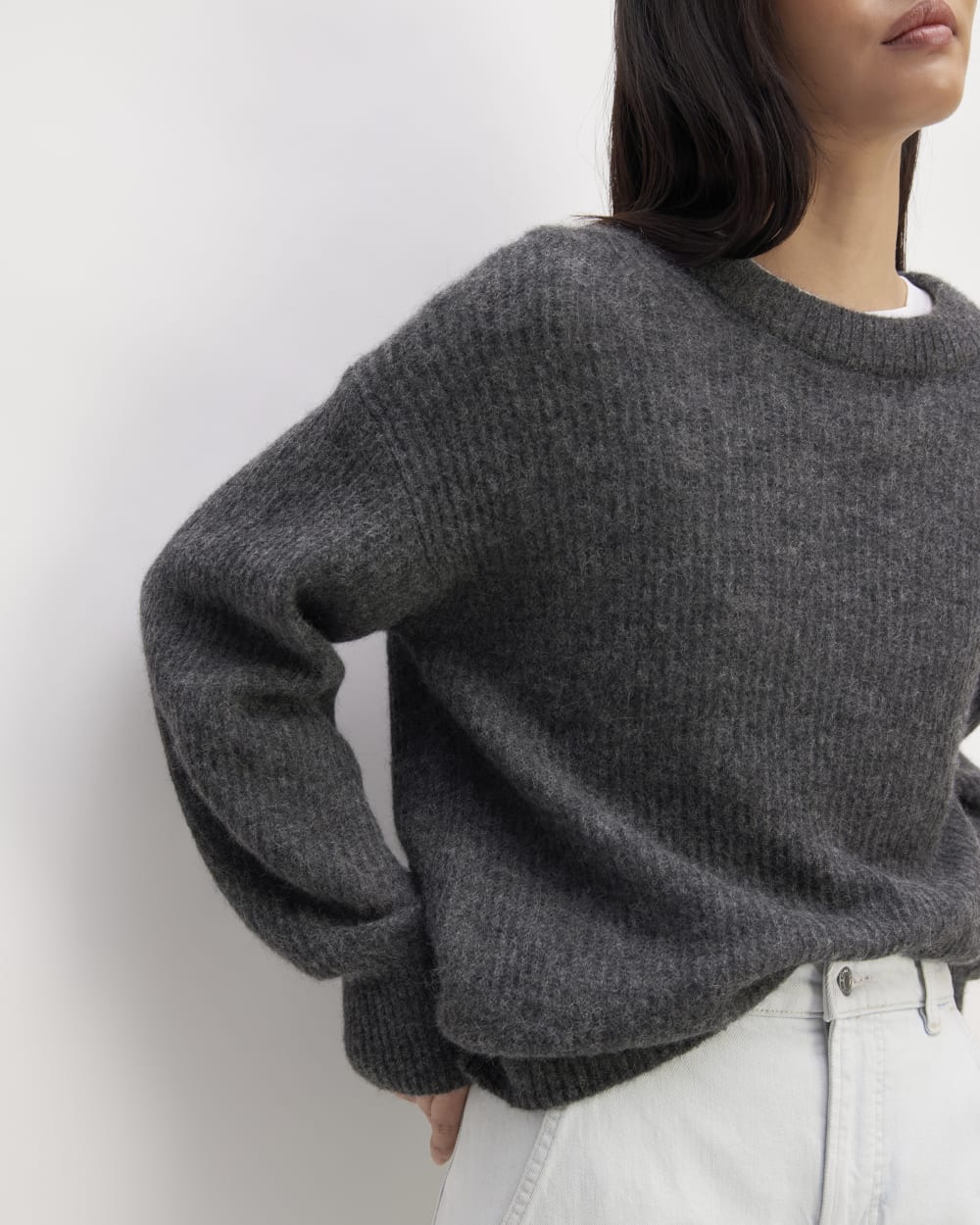 The Cocoon Crew in Alpaca | Heather Charcoal - Image 5