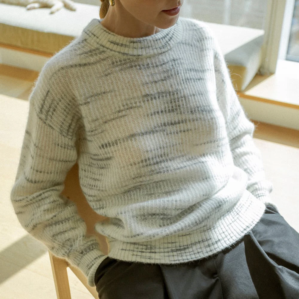 The Cocoon Crew in Alpaca | Light Grey Heather - Image 5