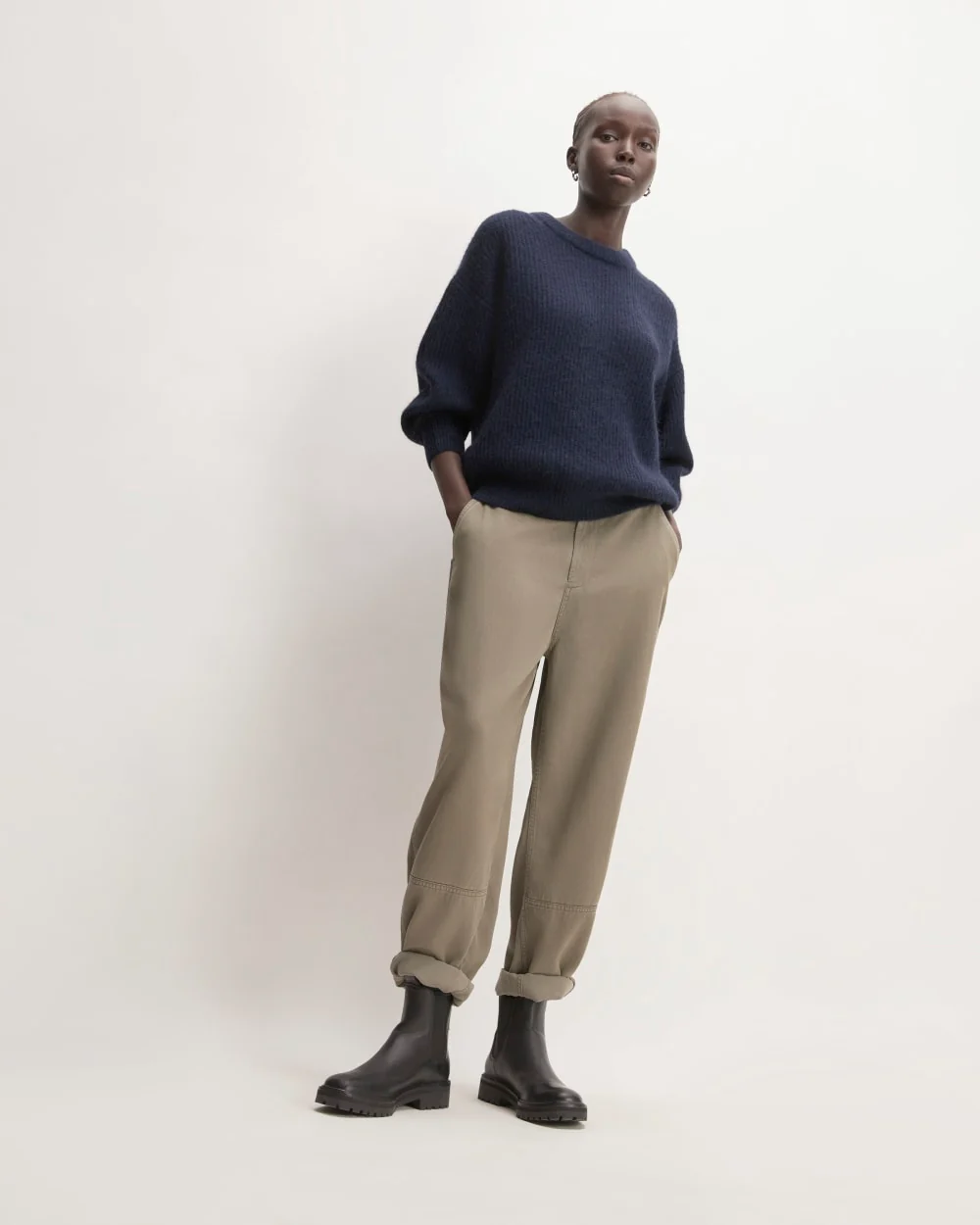 The Cocoon Crew in Alpaca | Warm Navy - Image 3