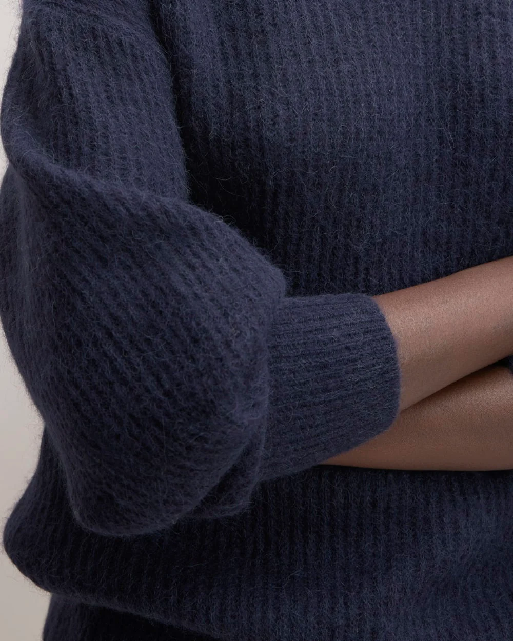 The Cocoon Crew in Alpaca | Warm Navy - Image 5