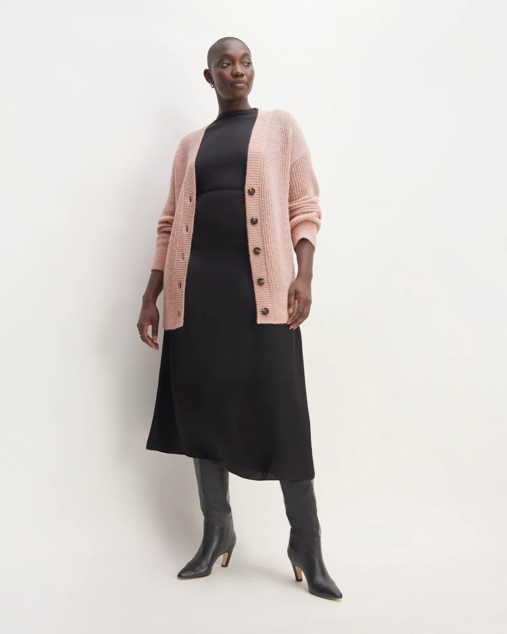 The Alpaca Oversized Cardigan | Cafe Creme - Image 3