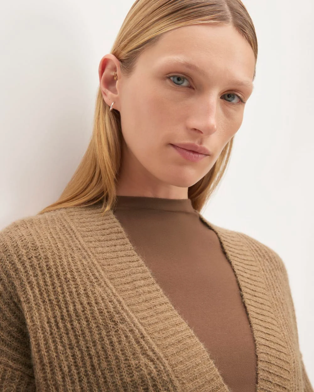 The Alpaca Oversized Cardigan | Tiger's Eye - Image 4