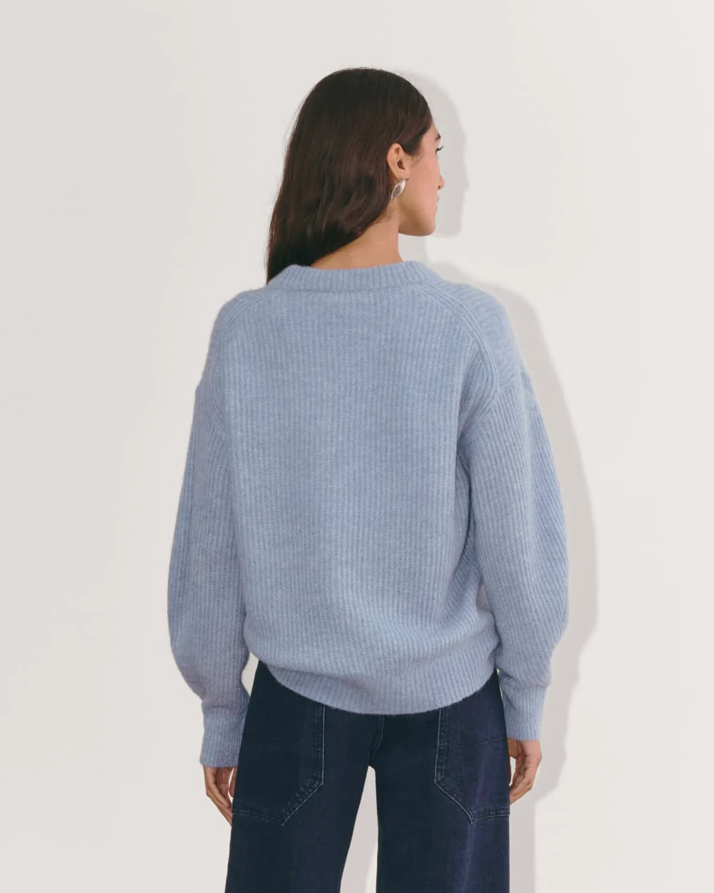 The Cocoon Crew in Alpaca | Heather Blue Slate - Image 5