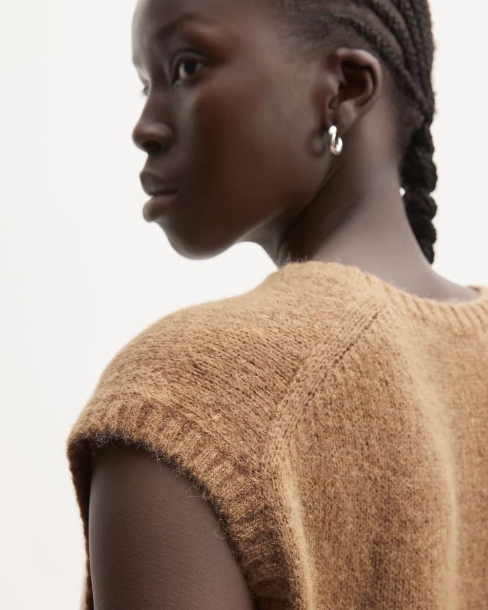 The Alpaca V-Neck Vest | Tiger's Eye - Image 5