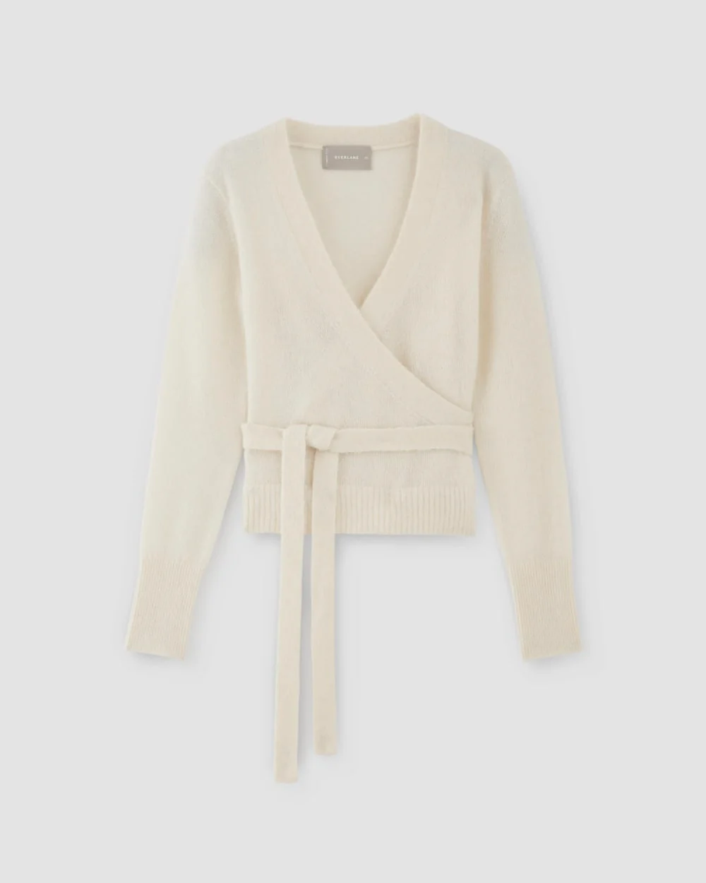 The Alpaca Wrap Sweater | Snow - Image 2