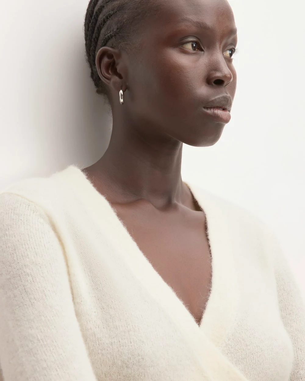 The Alpaca Wrap Sweater | Snow - Image 4