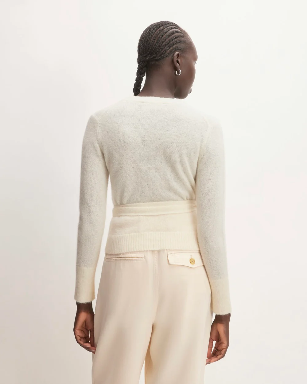 The Alpaca Wrap Sweater | Snow - Image 6