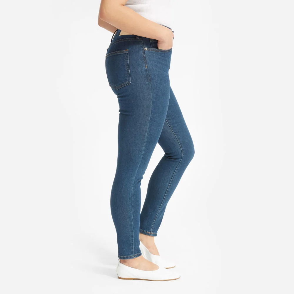 The Authentic Stretch High-Rise Skinny | Dark Blue Wash | 28.5" Inseam - Image 11
