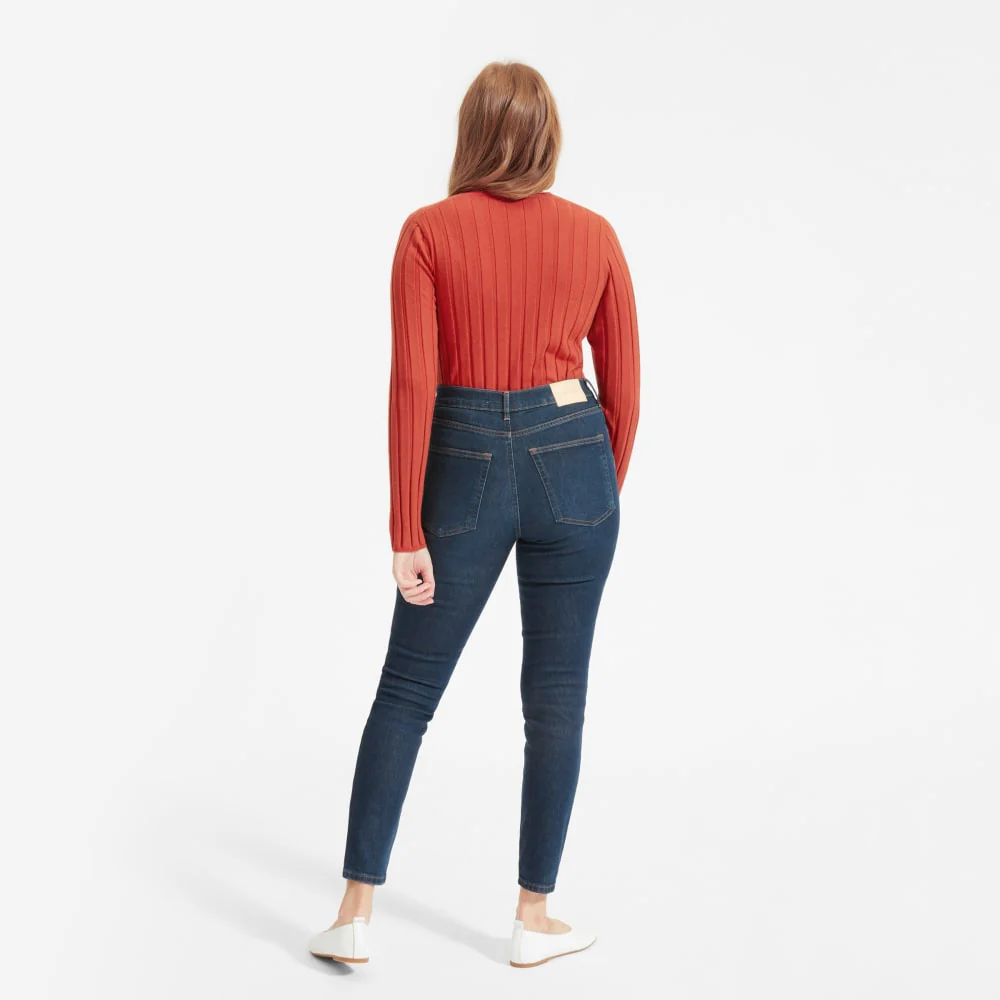 The Authentic Stretch High-Rise Skinny | Dark Blue Wash | 28.5" Inseam - Image 6