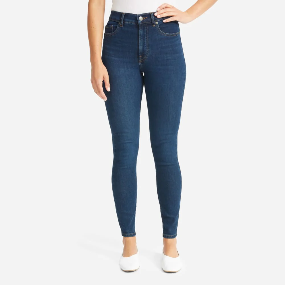 The Authentic Stretch High-Rise Skinny | Dark Blue Wash | 28.5" Inseam - Image 7