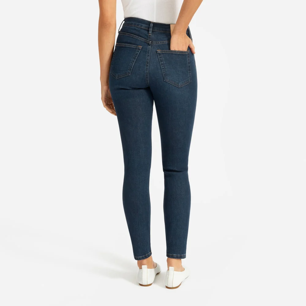 The Authentic Stretch High-Rise Skinny | Deep Indigo | 28.5" Inseam - Image 12