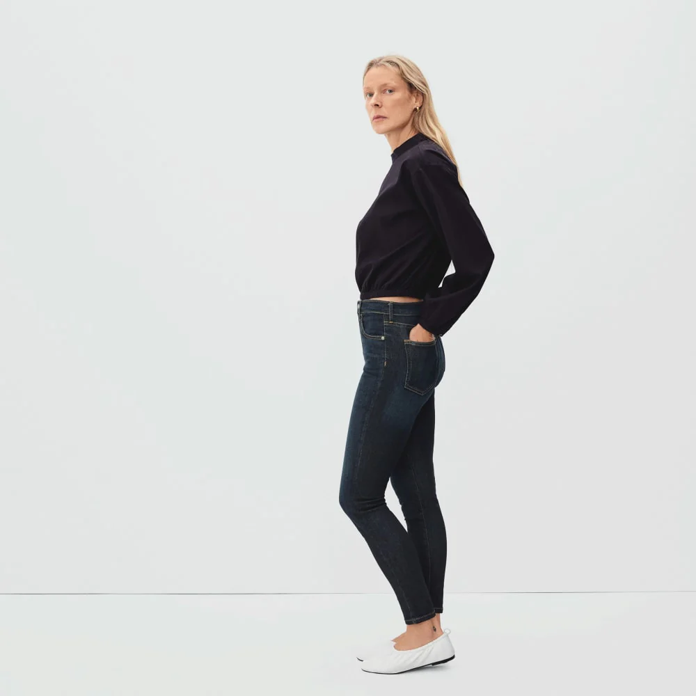 The Authentic Stretch High-Rise Skinny | Deep Indigo | 28.5" Inseam - Image 14