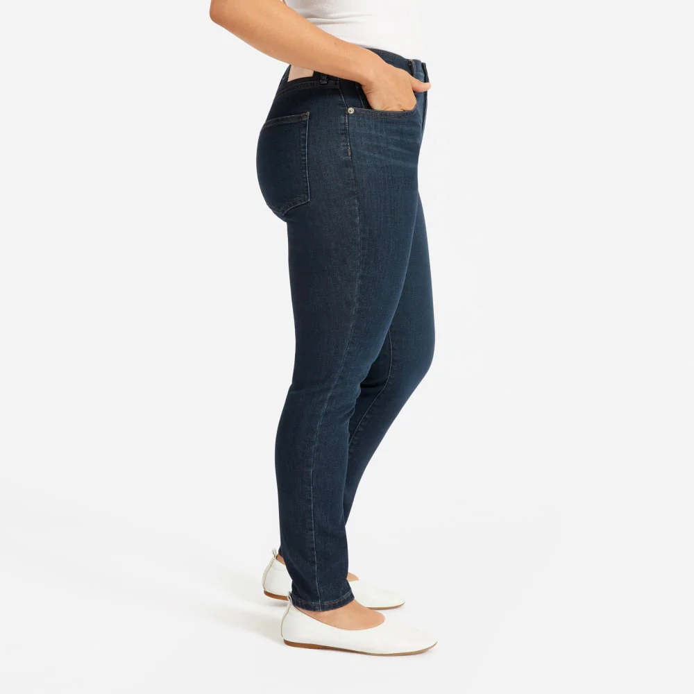 The Authentic Stretch High-Rise Skinny | Deep Indigo | 28.5" Inseam - Image 5