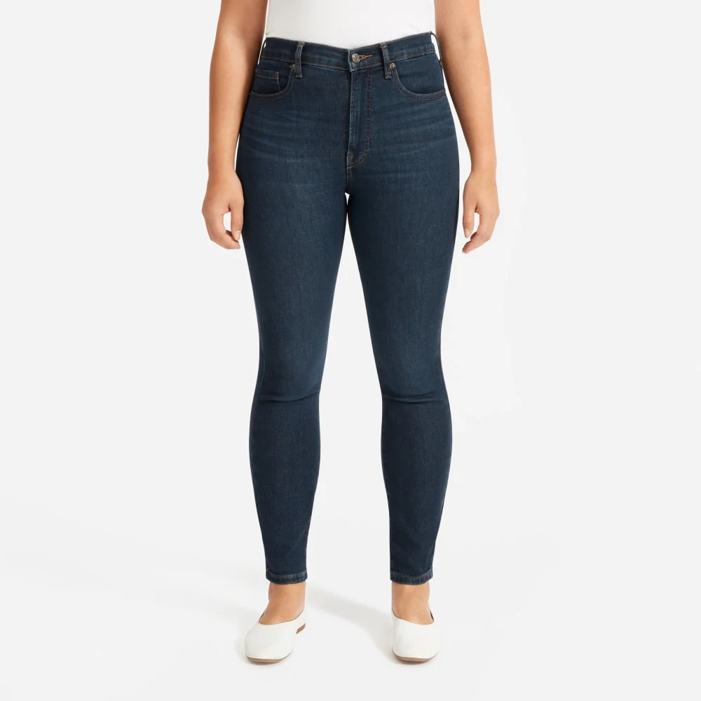 The Authentic Stretch High-Rise Skinny | Deep Indigo | 28.5" Inseam - Image 7