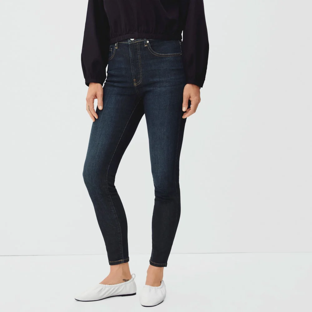 The Authentic Stretch High-Rise Skinny | Deep Indigo | 30.5" Inseam - Image 2