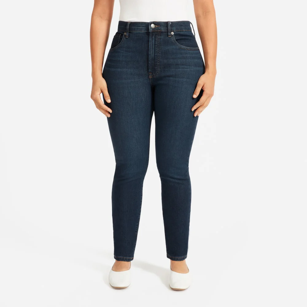 The Authentic Stretch High-Rise Skinny | Deep Indigo | 30.5" Inseam - Image 4