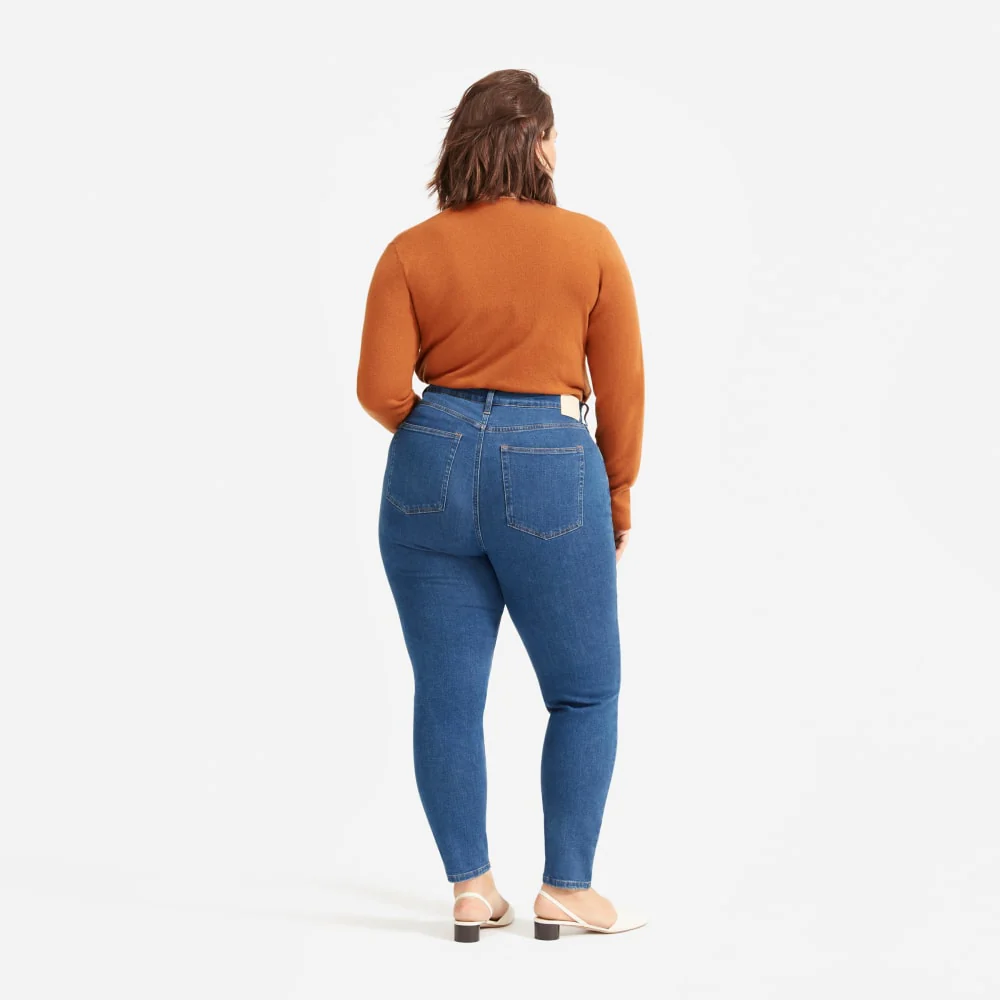 The Authentic Stretch High-Rise Skinny | Mid Blue | 28.5" Inseam - Image 6