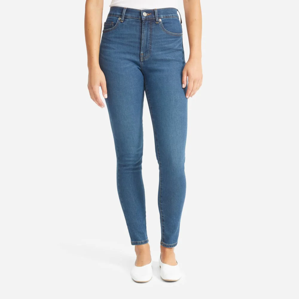 The Authentic Stretch High-Rise Skinny | Mid Blue | 28.5" Inseam - Image 7