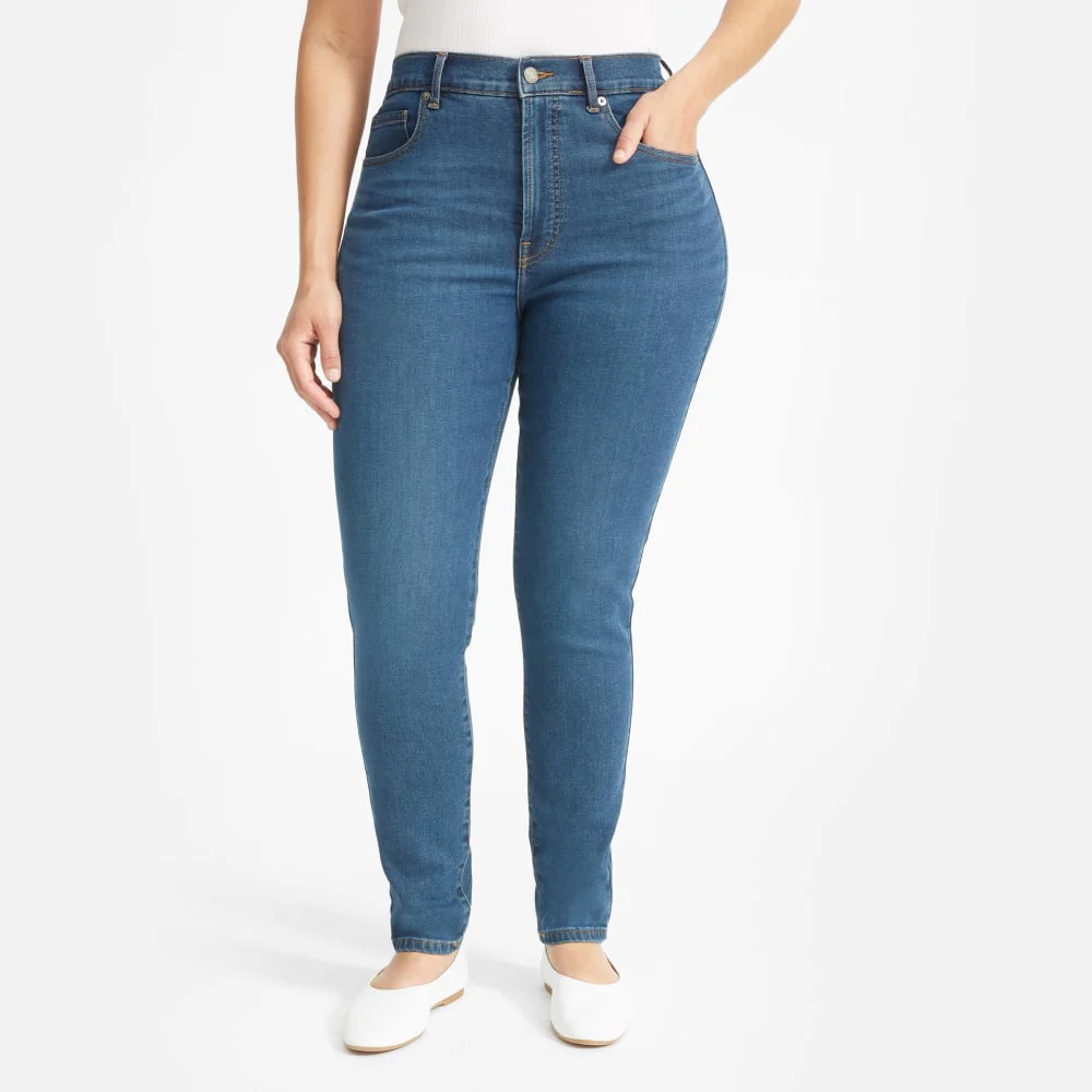 The Authentic Stretch High-Rise Skinny | Mid Blue | 28.5" Inseam - Image 9