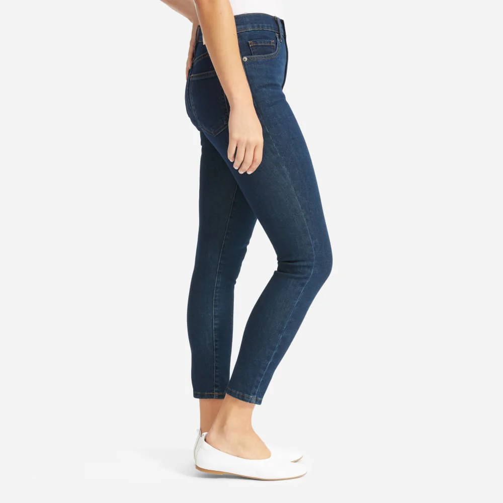 The Authentic Stretch High-Rise Skinny | Dark Blue Wash | 26.5" Inseam - Image 5