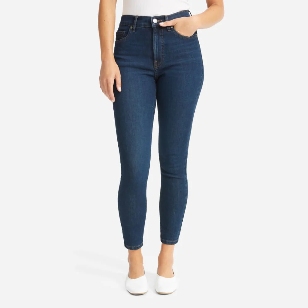 The Authentic Stretch High-Rise Skinny | Dark Blue Wash | 26.5" Inseam - Image 6