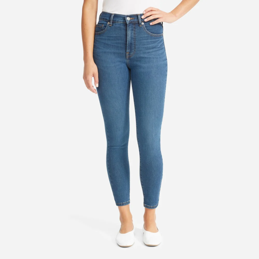 The Authentic Stretch High-Rise Skinny | Mid Blue | 26.5" Inseam - Image 10