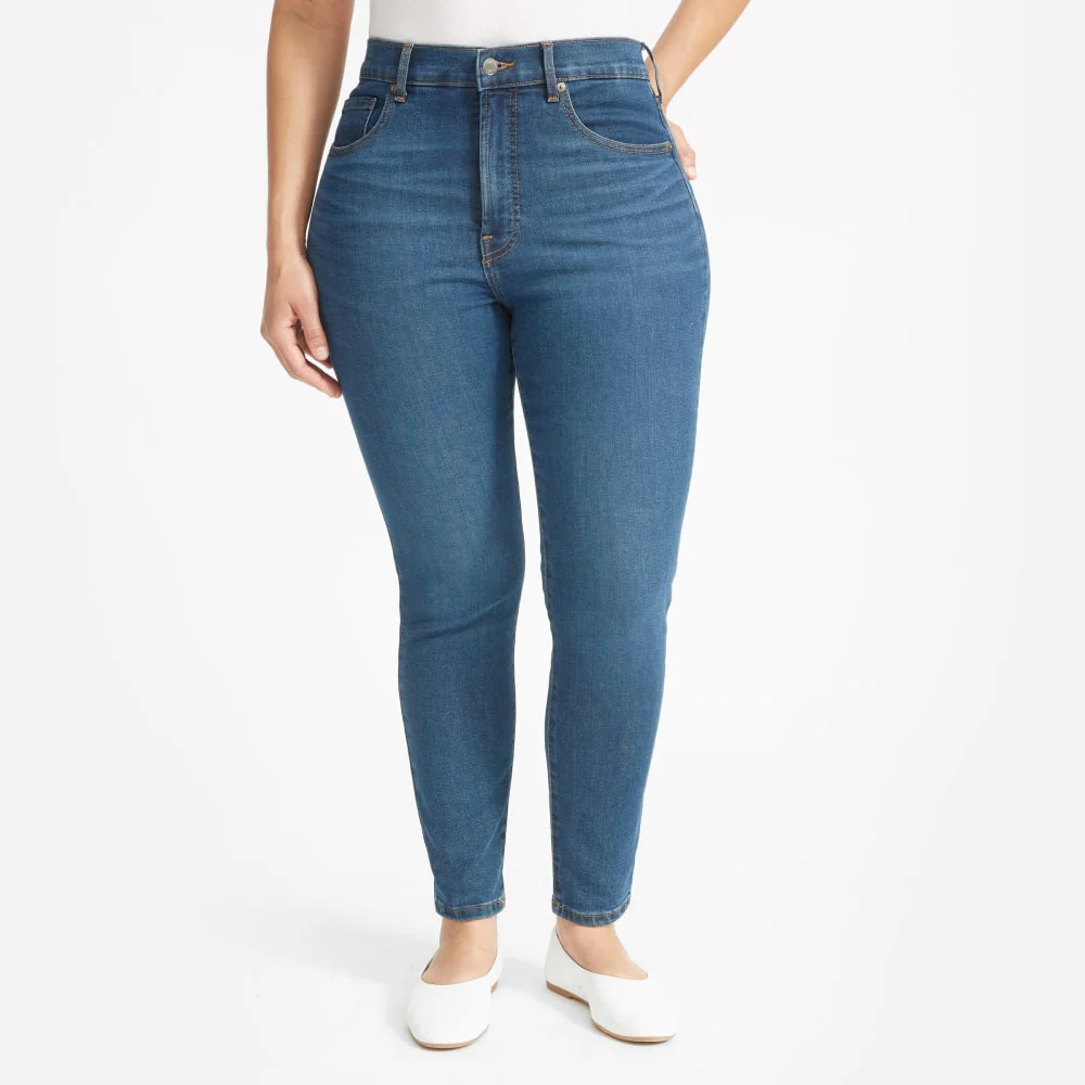 The Authentic Stretch High-Rise Skinny | Mid Blue | 26.5" Inseam - Image 5
