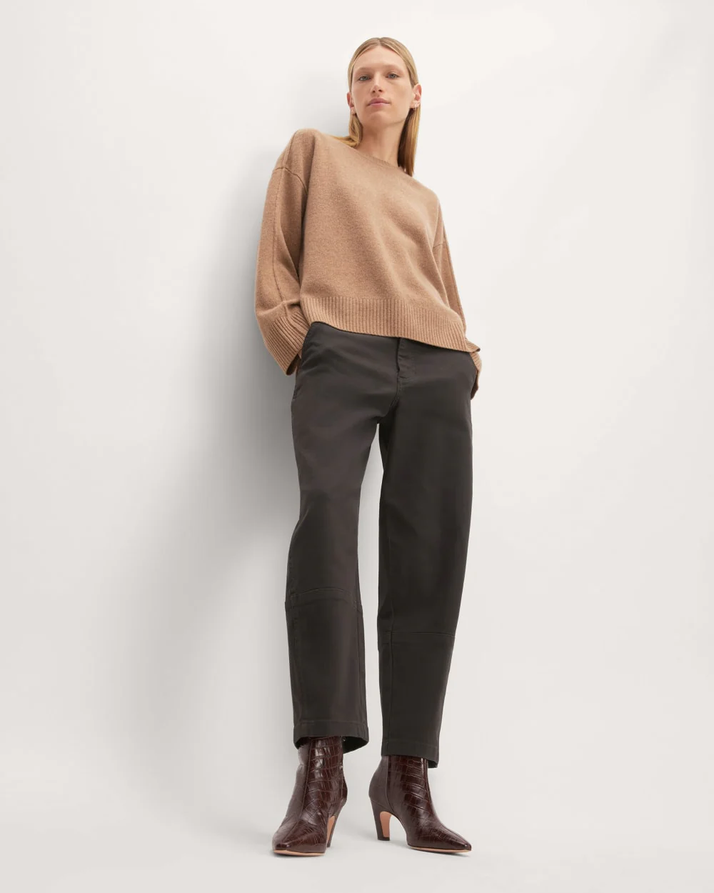 The Short Banana Boot | Brown Crocodile - Image 3