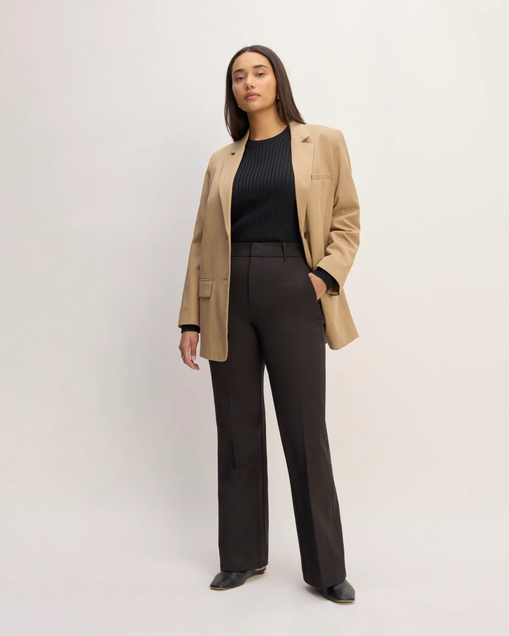 The Bi-Stretch Flare Pant | Black