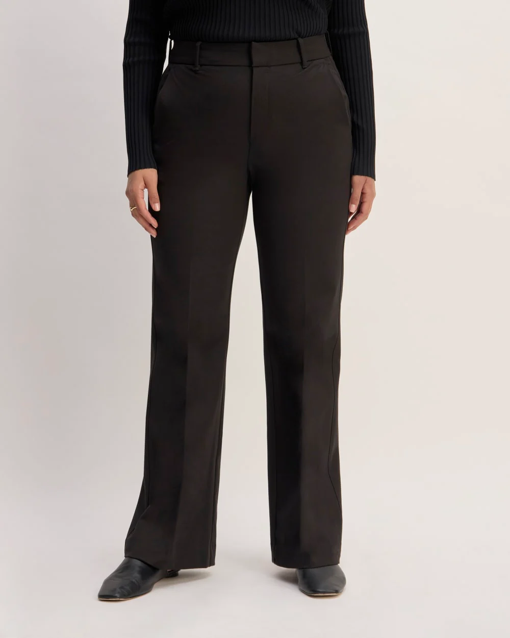The Bi-Stretch Flare Pant | Black - Image 3