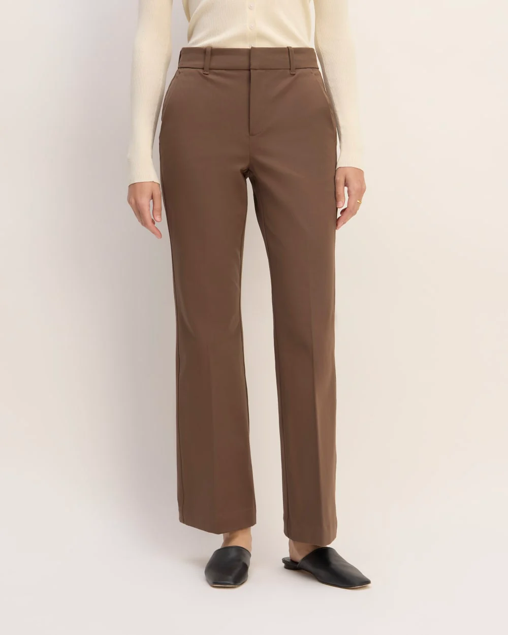 The Bi-Stretch Flare Pant | Cocoa - Image 3