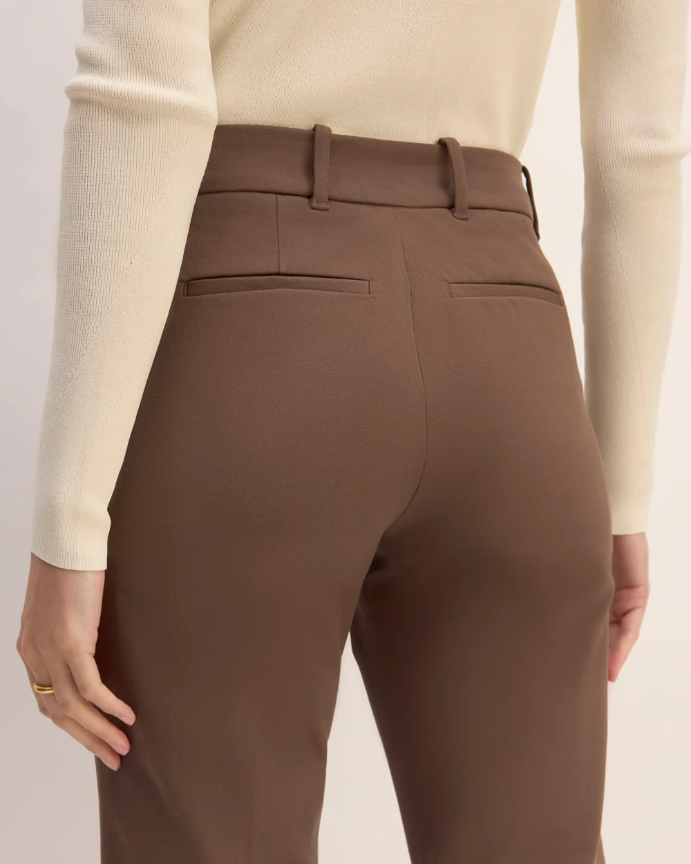 The Bi-Stretch Flare Pant | Cocoa - Image 5