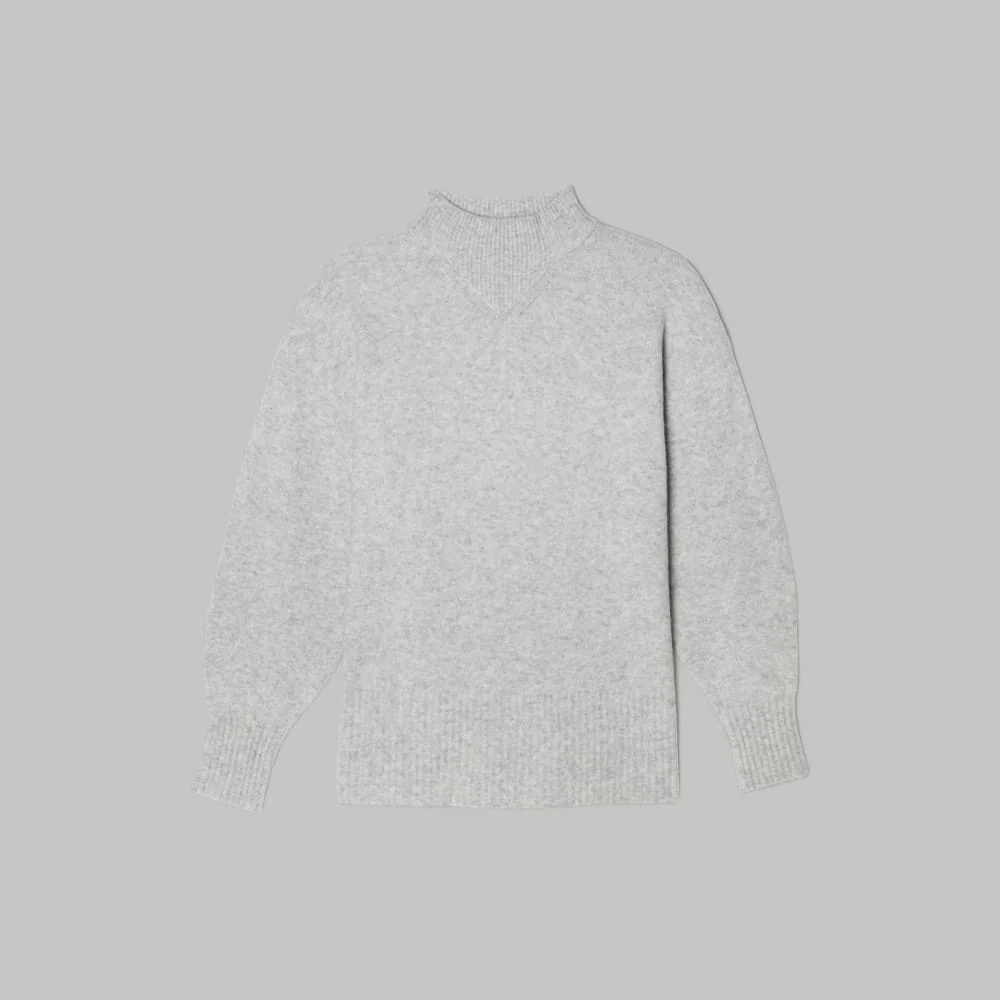 The Cozy-Stretch Pullover |  Heathered Grey - Image 2