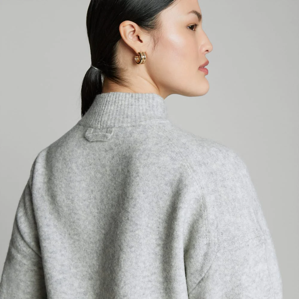 The Cozy-Stretch Pullover |  Heathered Grey - Image 6