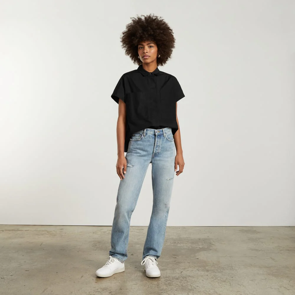 The Short-Sleeve Box Shirt | Black - Image 7
