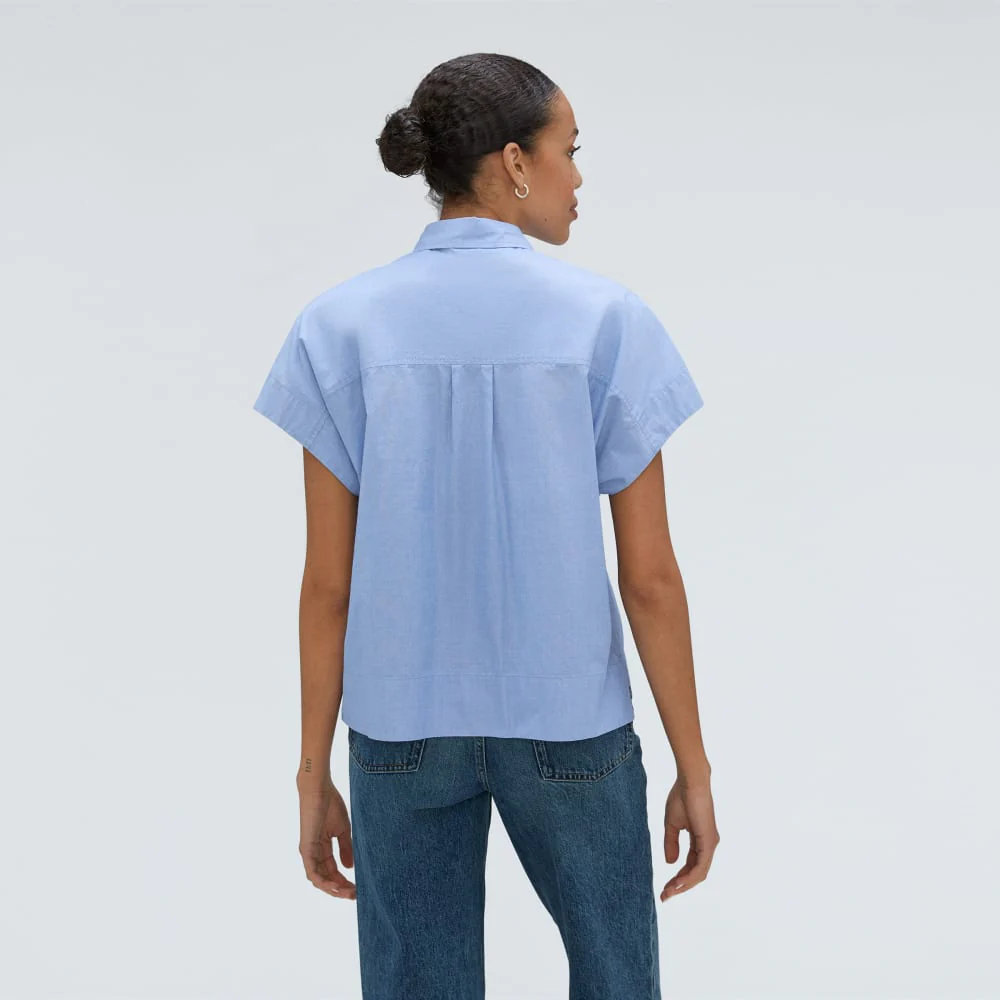 The Short-Sleeve Box Shirt | Slate Blue - Image 3