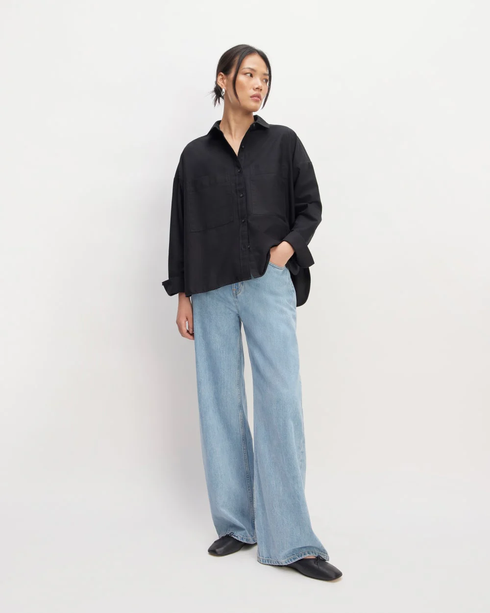 The Boxy Oxford | Black - Image 3