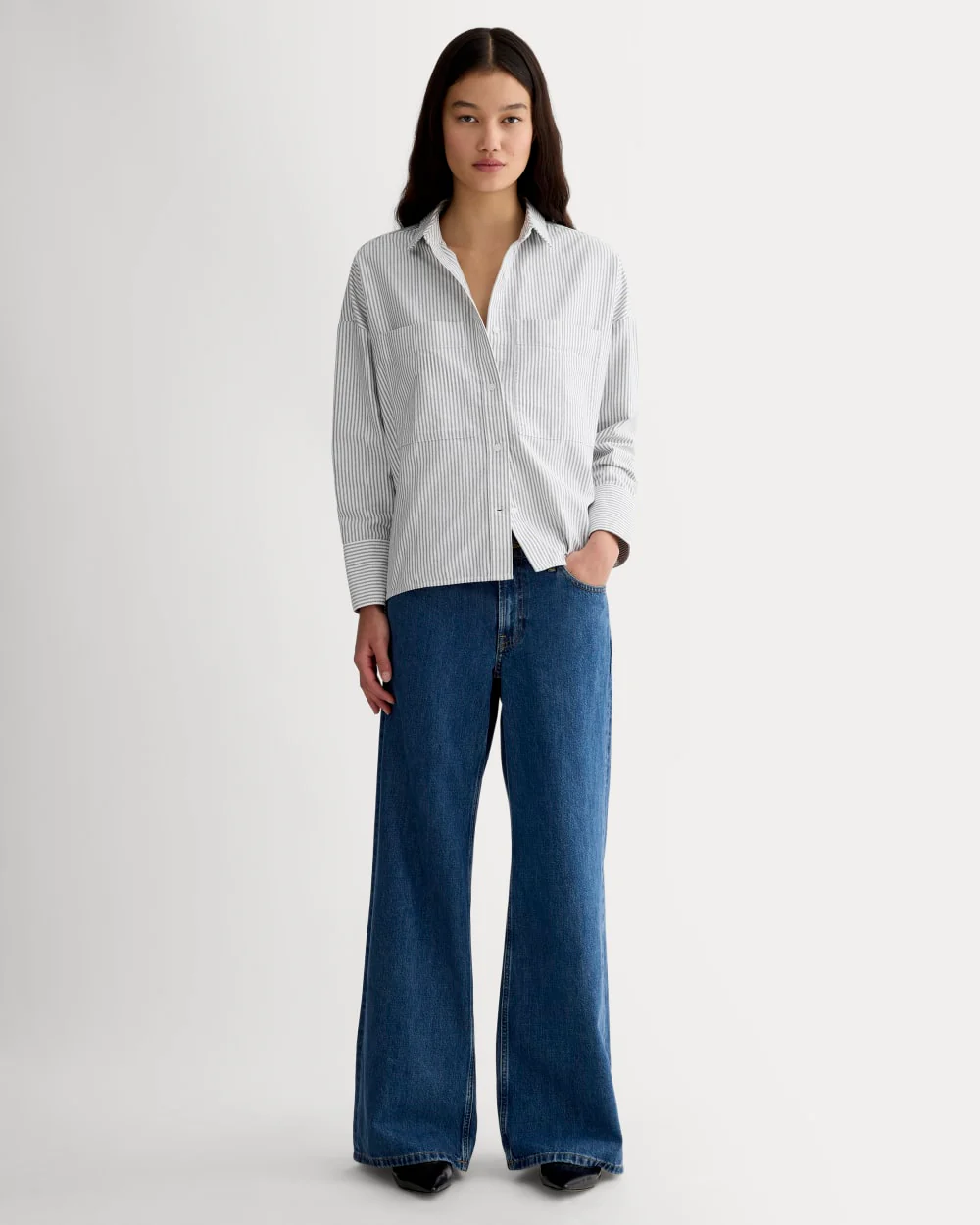 The Boxy Oxford | Black / White - Image 3