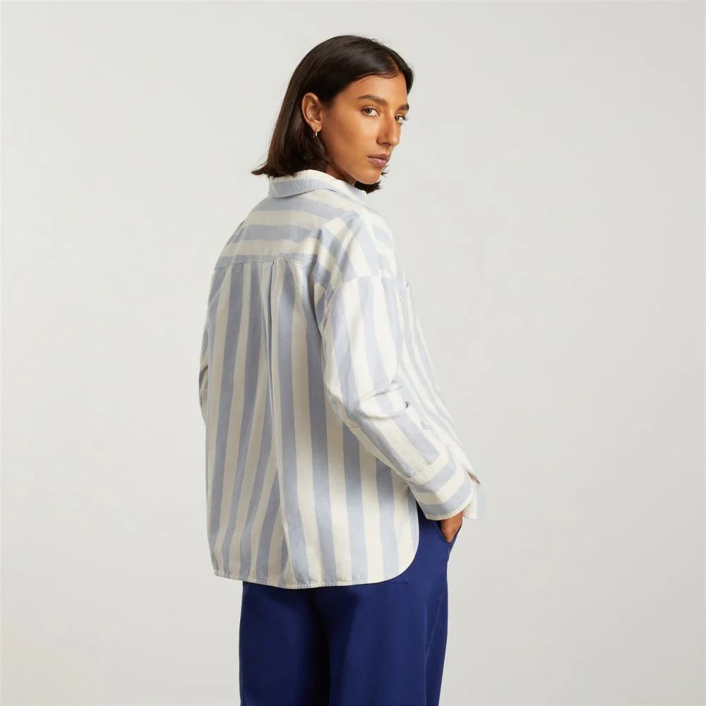 The Boxy Oxford | Blue / White - Image 6