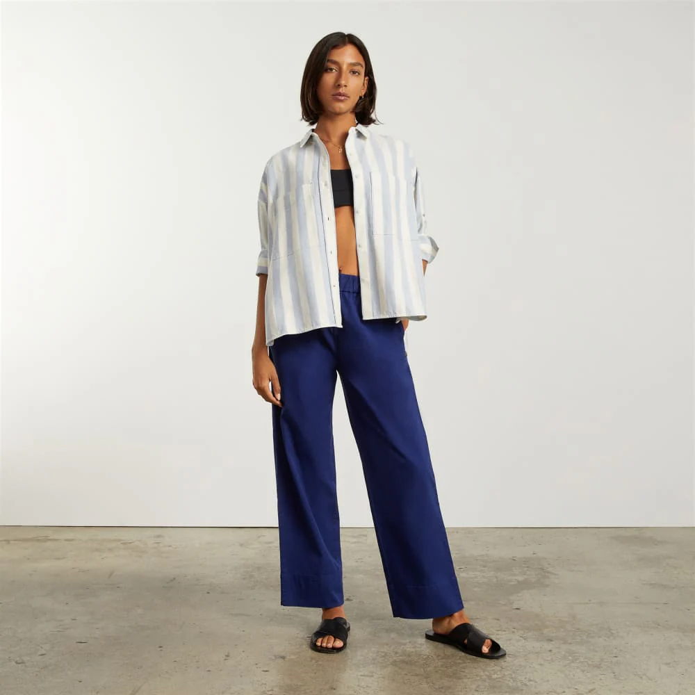 The Boxy Oxford | Blue / White - Image 7