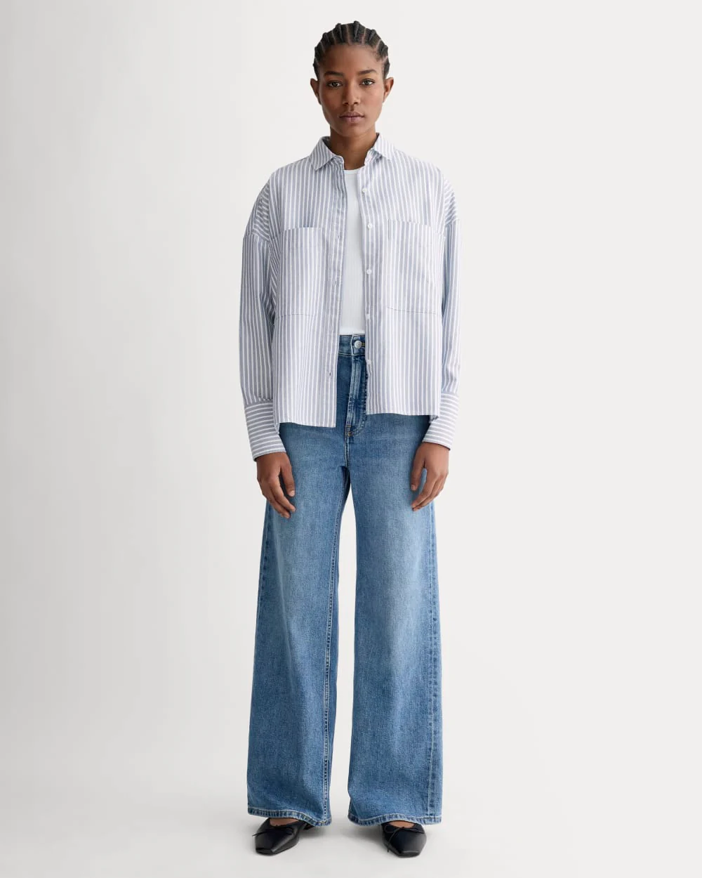 The Boxy Oxford | Bone / Mazarine Blue - Image 3