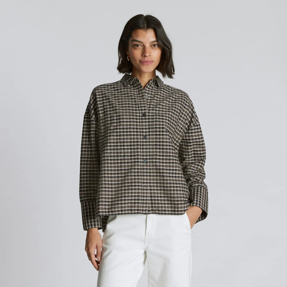 The Boxy Oxford | Falcon Mini Plaid - Image 5