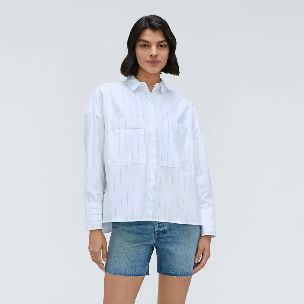 The Boxy Oxford | Mint / White - Image 2