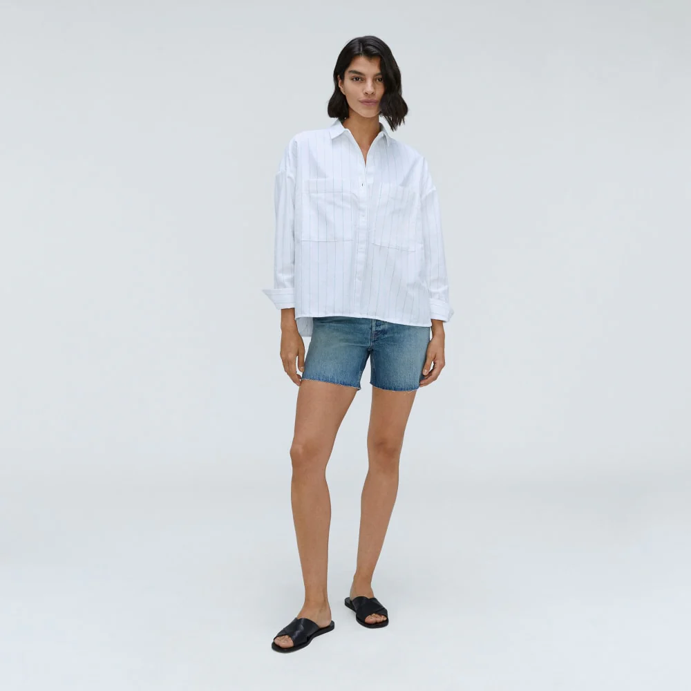 The Boxy Oxford | Mint / White - Image 6