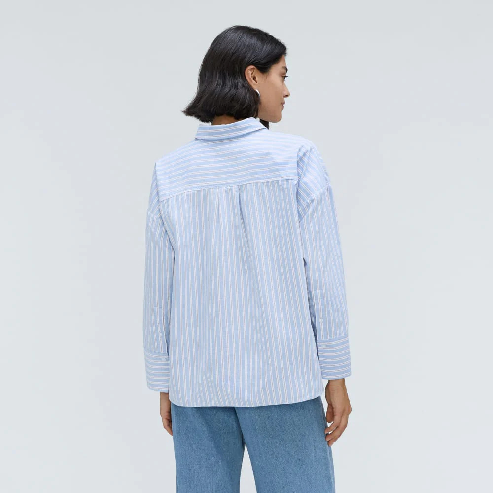The Boxy Oxford | Sky / White - Image 3