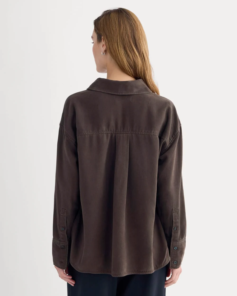 Boxy Shirt in Buttersoft | Coffee Bean - Image 5