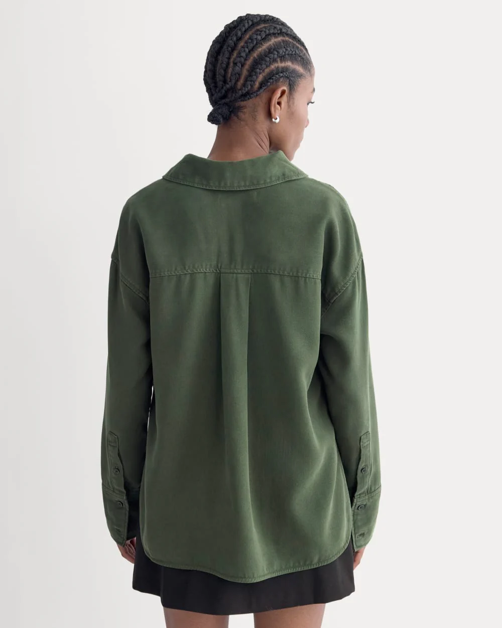 Boxy Shirt in Buttersoft | Dark Forest - Image 5
