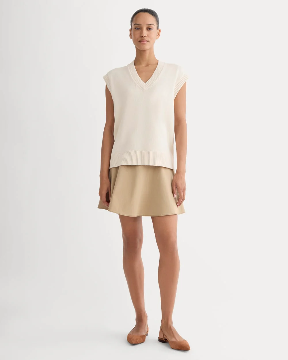 The Boxy Vest in Everyday Cotton | Canvas - Image 3